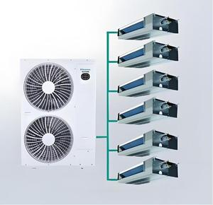 ระบบปรับอากาศแบบแยกส่วนหลายจุด (Multi Split VRF) คุณภาพสูง ใช้สารทำความเย็น R410A สำหรับโรงแรม ใช้งานภายนอกอาคาร ระบบทำความเย็น/ทำความร้อน - Product Image 4