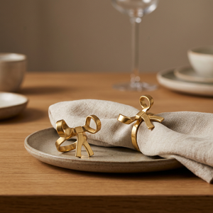 Modern <b>Butterfly</b> Napkin Rings Brass 4.5cm Wedding <b>Table</b> Decoration - Product Image 5