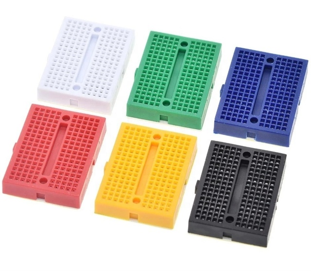 35*47*8.5mm SYB-170 Mini Solderless Prototype Experiment Test Breadboard 170 Tie-points for arduino Diy Kit