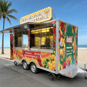 Chariot de nourriture mobile de rue, <span class=keywords><strong>crêpes</strong></span>, smoothies, desserts, pancakes, gaufres, camion de nourriture pour desserts et pâtisseries, chariot de nourriture glacée à vendre - Product Image 2