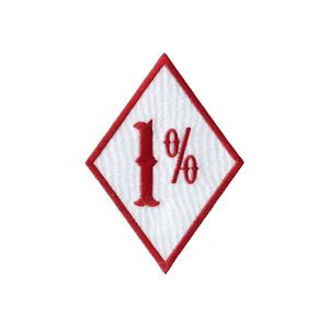 공장 도매 80 mm 와이드 1% (1%) 패치 사용자 정의 자수 패치 - Product Image 2