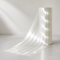 Rouleau de film holographique laser transparent, film nacré irisé pour la décoration de cartes de vœux, l'emballage, les fenêtres et les enveloppes