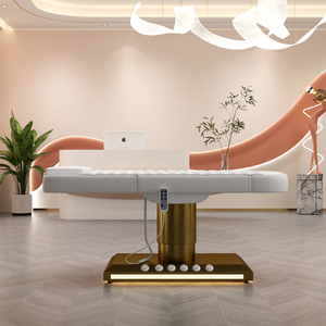 Luxury Beauty <b>Bed</b> Electric for Facial 3 Motors Eyelash <b>Bed</b> Beauty Salon Lashes <b>Bed</b> Extension Massage Table Treatment for Salon - Product Image 6
