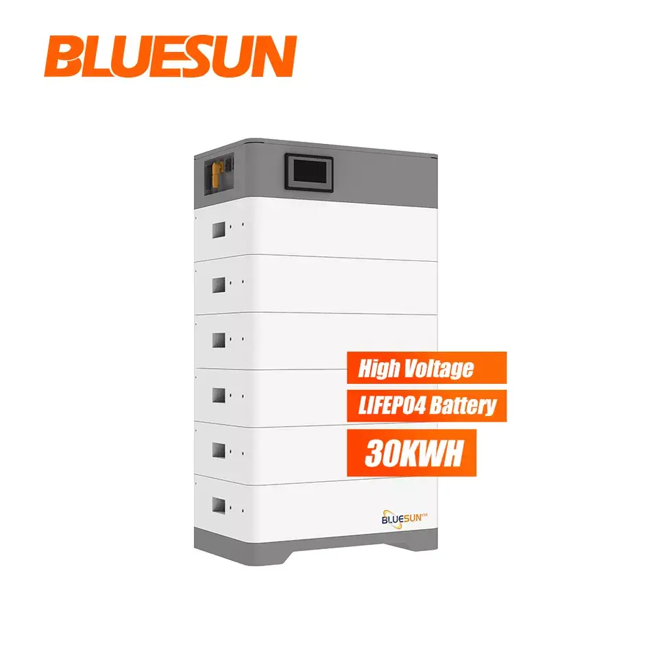 Bluesun Solar Lithium ion Battery 10KWH 50KWH LV 36v Battery solar power lifepo4 battery storage 100Ah