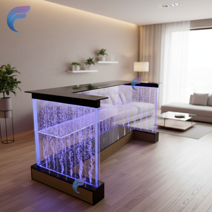 สไตล์ตกแต่งภายในบ้านสมัยใหม่ บาร์ในห้องนั่งเล่น ไฟ LED สีสันสดใส บาร์ทรงตัวยูพร้อมฟองน้ำ บาร์แบบสั่งทำพิเศษ - Product Image 1