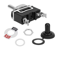SPST Waterproof Toggle Switch DC 12V-24V 20A 250V Marine Heavy Duty 2 Pin on Off Spade Terminals for Automotive Car Boat