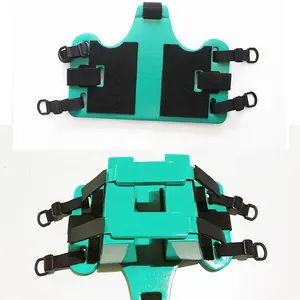 Factory Supply Hospital Medical Emergency Equipment PU Spine Board Head Immobilizer with straps for adult and child