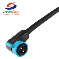Câble d'alimentation pour vélo électrique Liushi LSM25 Stock M25, connecteur mâle/femelle en laiton IP67 étanche 40A/80A, nylon