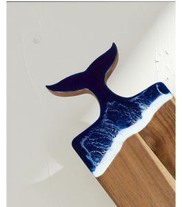 Tabla de <span class=keywords><strong>Madera</strong></span> de Acacia <span class=keywords><strong>para</strong></span> Servir con Asa de <span class=keywords><strong>Cola</strong></span> de Ballena, Bandeja de Queso y Charcutería con Arte en Resina <span class=keywords><strong>Epoxi</strong></span> Oceánica <span class=keywords><strong>para</strong></span> Preparación de Comidas, Tabla de <span class=keywords><strong>Madera</strong></span> <span class=keywords><strong>para</strong></span> Servir - Product Image 3