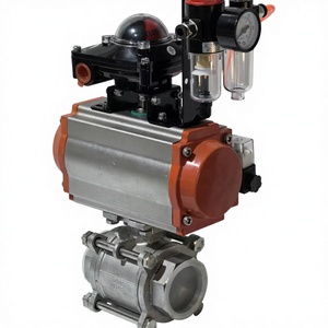 Mejor Precio: Válvula de Bola Neumática de Acero Inoxidable con Brida y Interruptor de Límite QD-01 - Product Image 1