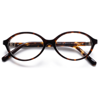 Monture de lunettes optiques ovales rétro Elan Optical YB9301 en acétate à monture complète pour femme, disponible avec verres de prescription – Grande Vente