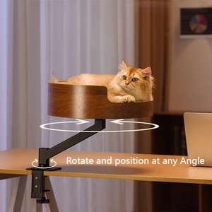 Schwimmender Katzenstreu-Schreibtisch mit festem Muster Winter fertiges Katzenbett-Büro-Kriech schreibtisch - Product Image 1