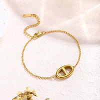 81191 Collier ras du cou en acier inoxydable bohème à la mode, plaqué or, longue chaîne, style minimaliste, grain de café