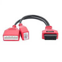 Testeur de batterie de voiture OBD2 Rouge 16+32 Gateway pour B18 sans clé, ajouter une nouvelle clé, câble d'extension de connexion OBD2 12V/24V