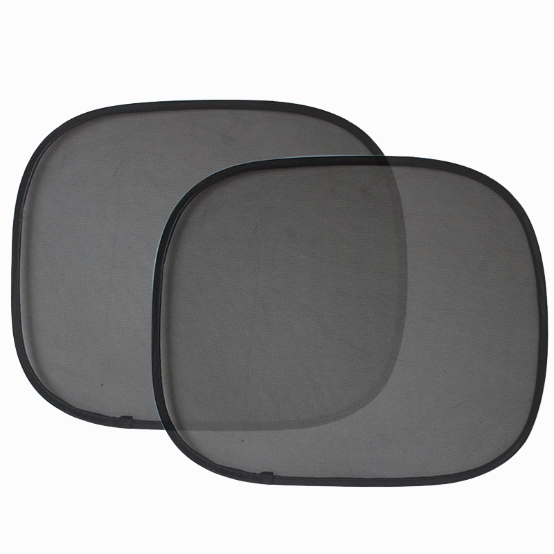 Car Side Window UV Sunshade Curtain Polyester Mesh Foldable Sunshade Universal Size Curtain Hot Sale 2pcs Sun Shades