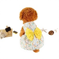 Robe d'été pliable et portable pour chien, style princesse, motif à carreaux, en maille de coton respirante et lavable, multi-styles mignons et luxueux