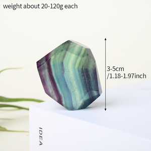 Wholesale Crystal Healing Stone <b>Rainbow</b> Fluorite Freeform for Meditation - Product Image 2