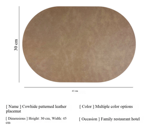 Elliptische PU-Tischdecken waschbare Tischdecke hitzebeständige rutschfeste Tischdecken für Küchentisch Esstischdecken - Product Image 2