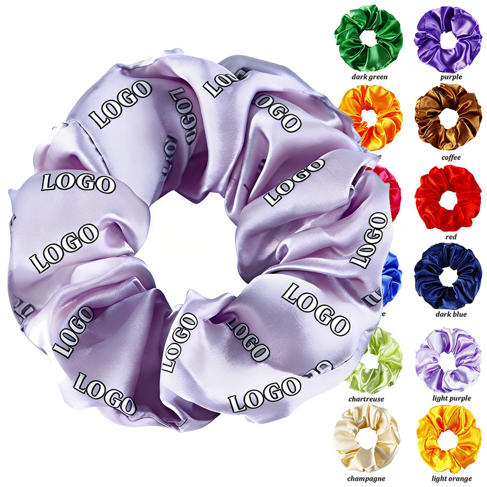 Custom for Advertising Promotion Activities Silk Hairband Scrunchies ...