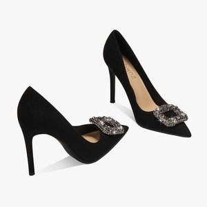 Zapatos de Tacón Alto para Mujer Mayor, Diseño Francés, Tacón Fino Puntiagudo, Elegantes - Product Image 1