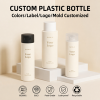 Bouteilles en plastique personnalisées de haute qualité de 200 ml à 500 ml pour shampooing, gel douche, après-shampoing, emballages de produits capillaires