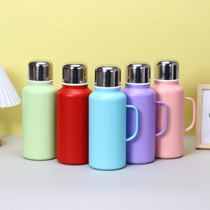 Botella de Acero Inoxidable Aislada de 1 Litro con Asa de Transporte y Tapa Hermética, Colores Surtidos, para Hogar y Oficina - Product Image 4