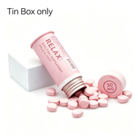 Boîte en étain ronde recyclable de qualité supérieure, résistante aux enfants, pour le stockage de médicaments et de pilules, emballage personnalisé, étui en étain pour cigarettes