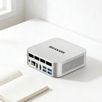 MQ Mini PC AMD R5 6600H 24GB LPDDR5 1TB NVMe SSD Drievoudige 4K Uitvoer WiFi6 Win11 Linux Draagbare Desktop Computer