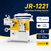 JR-1221 d'impression flexographique d'étiquettes en polyester polyamide à 2 couleurs Imprimante flexographique en polyester satin ruban