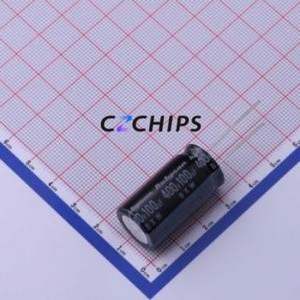 Condensateur électrolytique en aluminium à montage traversant 400BXW100MEFR16X30, D16xL30mm 100uF 20% 400V 1.598A-100kHz - Product Image 1