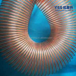 2 pouces pour le travail du bois Flexible PU Ventilation Vacuum Air Duct Hose Pu Steel Wire Pvc Duct Hose Manufacturers - Product Image 4