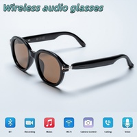 Lunettes Audio Personnalisées pour Hommes Style Metal Punk – Lunettes Connectées BT5.0 sans Fil WiFi avec Traduction IA et Musique ChatGPT
