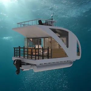 Allhouse Houseboat Float Water House, понтонная лодка, яхта, роскошная лодка, понтонная домашняя лодка