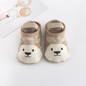 Algodão Primavera e Verão Bebê Aprendizagem Meias Definir Sapatos e Meias Dos Desenhos Animados das Crianças Dot Glue Anti-skid <span class=keywords><strong>Baby</strong></span> Strap Floor Socks - Product Image 5