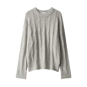 <span class=keywords><strong>Pull</strong></span> en maille torsadée en polyester doux pour femmes, style coréen, vente chaude transfrontalière sur <span class=keywords><strong>AliExpress</strong></span>, PB&ZA - Product Image 1