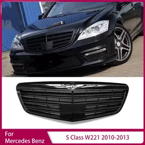 กระจังหน้า StarNav สำหรับ Mercedes Benz S Class W221 ปี 2010-2013 ช่องดักอากาศ สีดำเงา รุ่นปรับแต่ง - Product Image 6