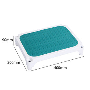 Repose-pieds monopied à 4 pieds en acier inoxydable avec surface antidérapante pour usage hospitalier, fournitures de thérapie de réadaptation, soins à domicile - Product Image 2