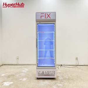 Réfrigérateur commercial à température unique pour boissons, vitrine réfrigérée à porte vitrée simple pour jus, sodas et lait - Product Image 1
