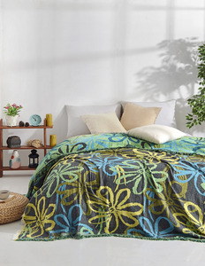 Stylish Design 100% Cotton Blanket Jacquard Throw 230x260cm 90x102inch Jacquard Collection Blanket Bedspread - Product Image 5