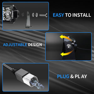 Barra de Luz LED Combinada de Doble Fila Aurora de 20 Pulgadas y 22 Pulgadas con Súper Brillo - Product Image 6
