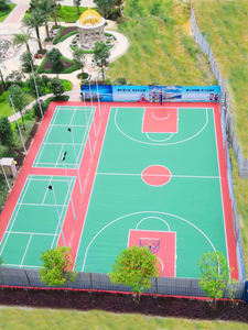 Suelo de cancha de baloncesto sintético acrílico de superficie dura Popular INOLP Venta caliente China Playgrounds lugares - Product Image 6