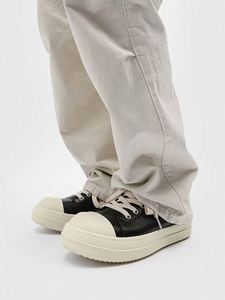 Zapatillas Vintage para Hombre, Diseño de Marca, Bajas, Acolchadas, con Certificación LWG, de Piel de Cordero Granulada, con Cordones Gruesos y Suaves, para Parejas - Product Image 2