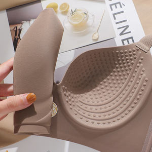 Soutien-gorge push-up sans couture anti-affaissement pour femmes, en maille fine unie, sans armatures, pour grandes tailles - Product Image 5