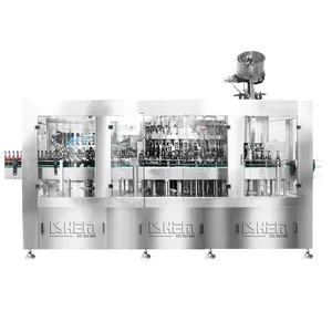 Turn Key Project Full Automatic large Scale Beer Bottling Filling Packing Machine/beer filling bottling machine