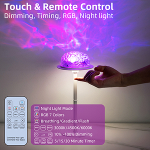 Lámpara <span class=keywords><strong>de</strong></span> Escritorio LED Táctil <span class=keywords><strong>de</strong></span> <span class=keywords><strong>Diseño</strong></span> Moderno, Recargable por USB, RGB, con Altura Ajustable, para Dormitorio, Mesita <span class=keywords><strong>de</strong></span> Noche - Product Image 5