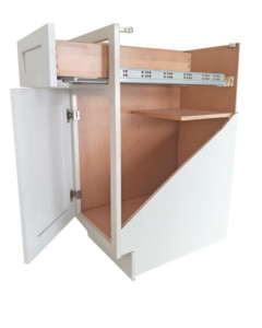 American Style Modern White/<strong>grey</strong> Shaker Solid Wood Kitchen <strong>Cabinet</strong> - Product Image 3