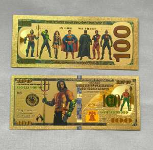 Superhero DC film emas Foil uang kertas untuk peringatan kolektif hadiah - Product Image 6