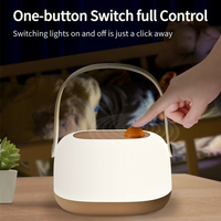 Veilleuse LED portable rechargeable à commande tactile, lampe de chevet pour bébé, aide au sommeil pour l'allaitement et la nurserie