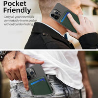Étui Portefeuille Magnétique en Cuir PU avec Support pour Téléphone Portable Compatible MagSafe pour iPhone 12/13/14/15/16/17/18