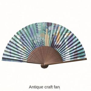 White Custom DIY Bamboo <b>Hand</b> <b>Fan</b> Painted Printed Logo Personalized Wedding <b>Hand</b> Held Portable Blank Paper <b>Fan</b> - Product Image 4